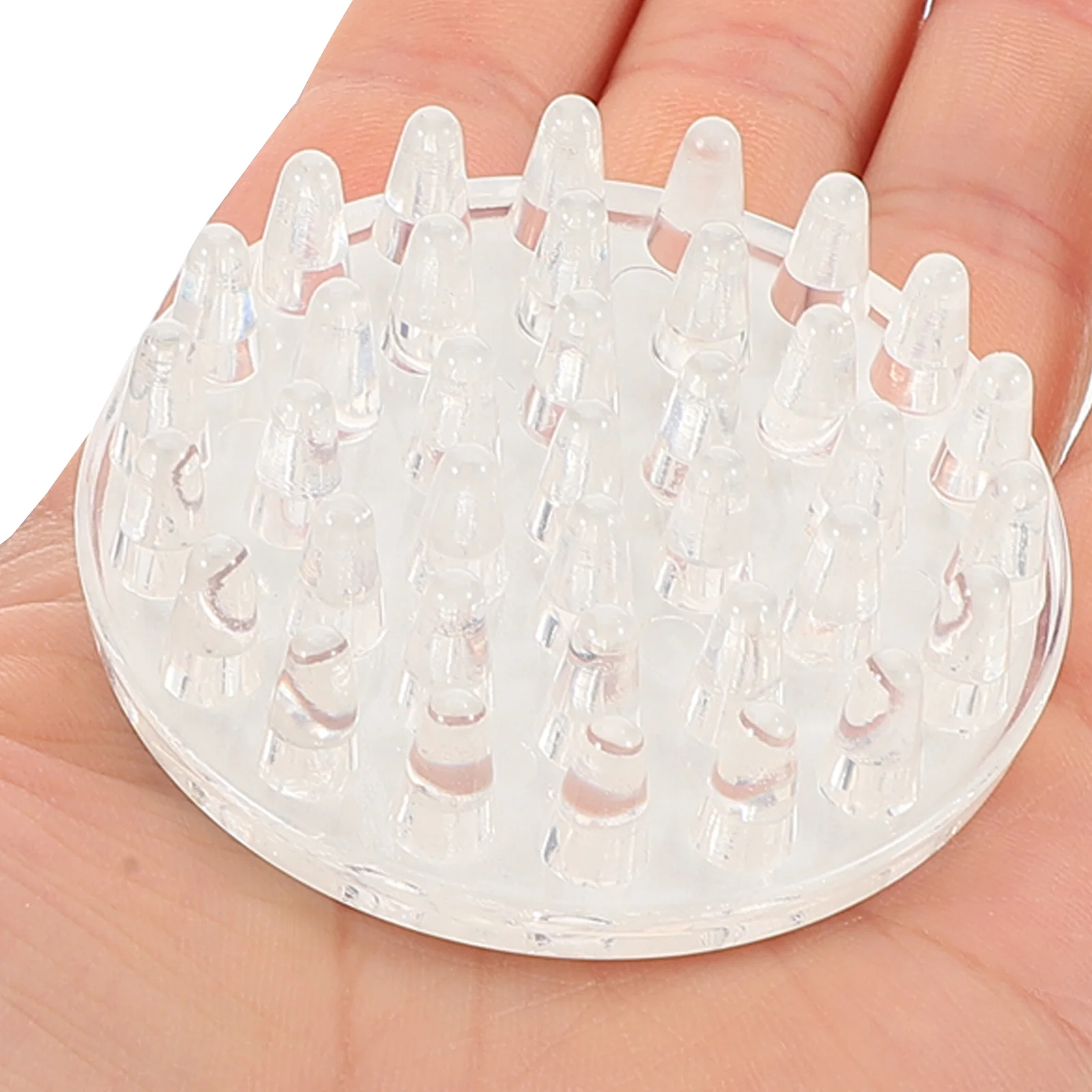 

4pcs Transparent Chair Feet Caps Carpet Protectors 50mm Round Caster Cups Furniture Easy Clean Home Office