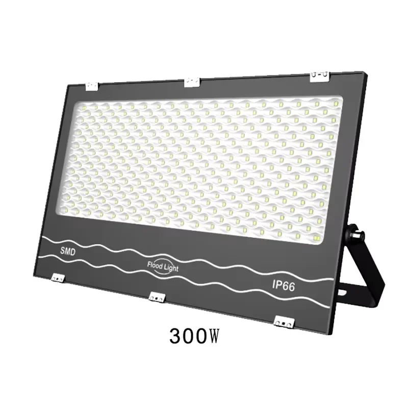 Shunjing Lighting Factory's Ultra-Thin 300W LED Floodlight 6500K Die-cast Aluminum IP65 CE Certified 120 Beam Angle for