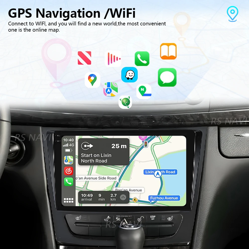 For Mercedes Benz E-class W211 2002 - 2008 wireless Carplay Auto Car Radio Multimedia BT 4G Stereo app Snapdragon Android 16 view 4