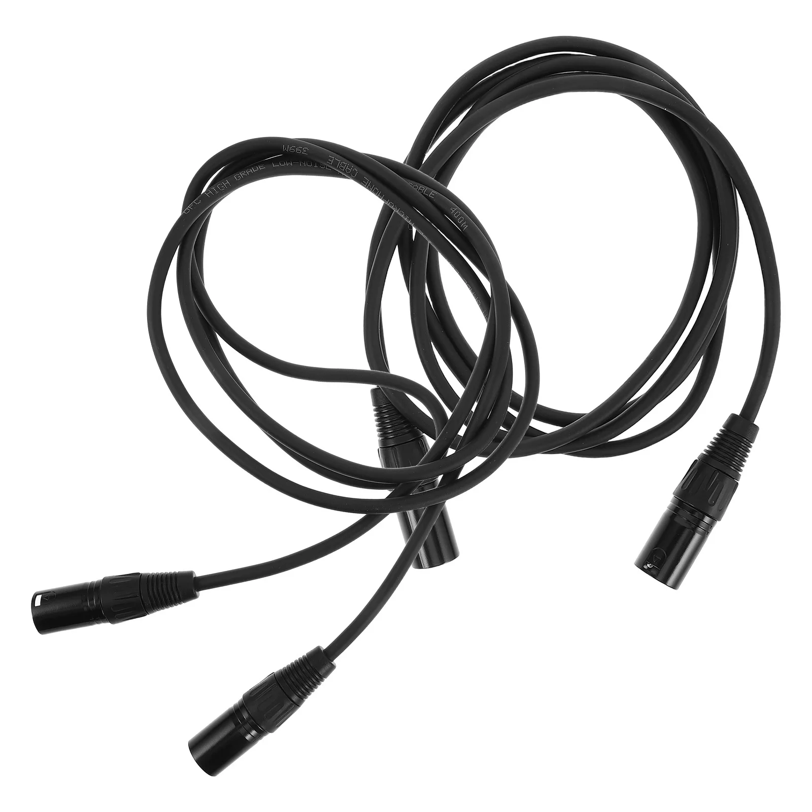 

2Pcs Public to Cable Male Male Xlr Mic Wire Balanced Line Recording Mixer Connection 2M