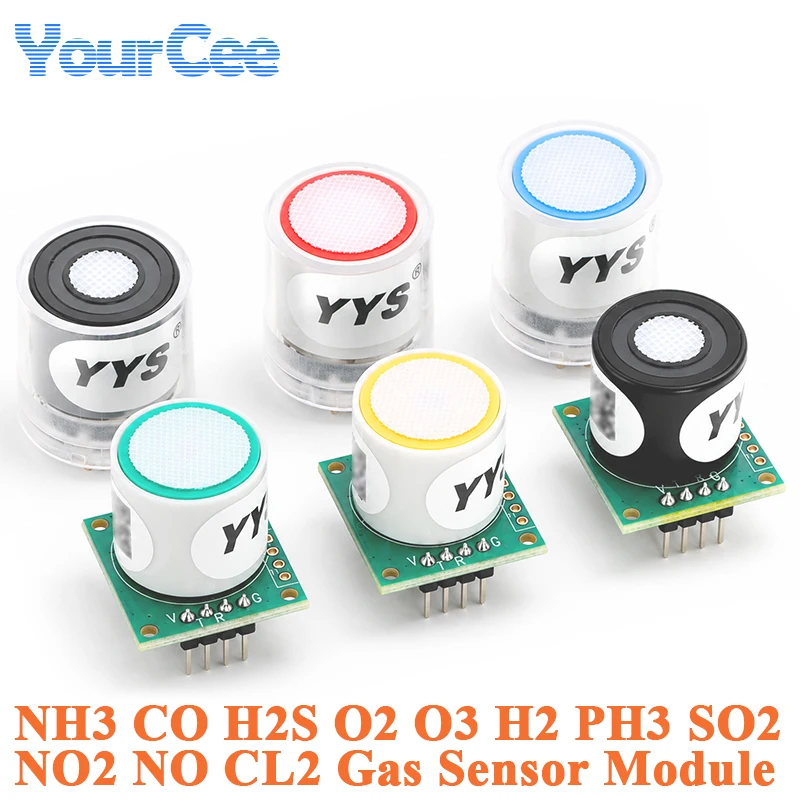 Electrochemical Gas Detection Sensor Module NO2 NO PH3 NH3 CO H2S O2 O3 H2 SO2 CL2 Nitrogen Carbon Monoxide Ammonia Oxygen Ozone