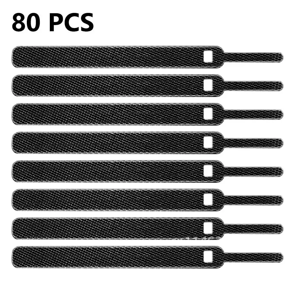 10/20/40/80Pcs Cable Winder USB Organizer Home Harness Finishing Fixed Cables Computer Power Wire Tie Cable Management Earphone