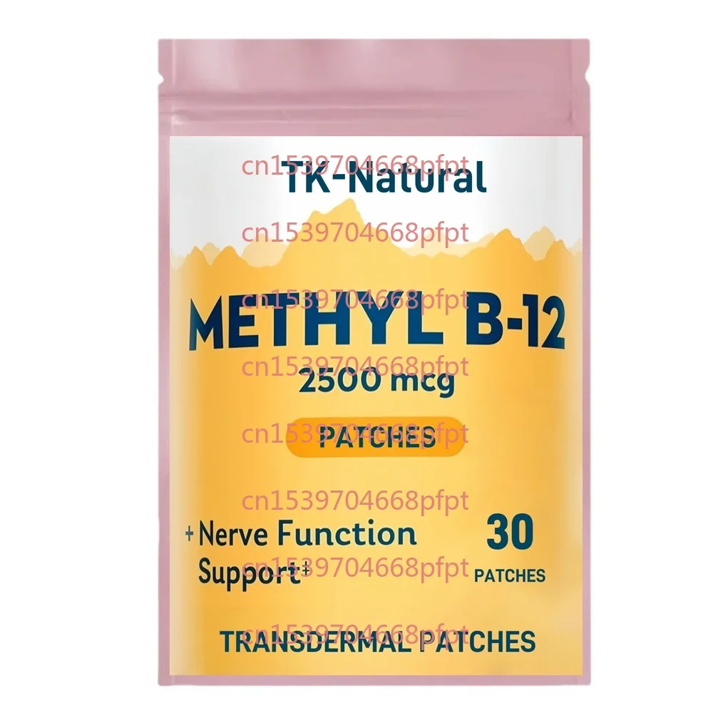 

30 патчей Methyl B12 Transdermal Patches Support Boost Natural Energy, Benefit Brain Heart