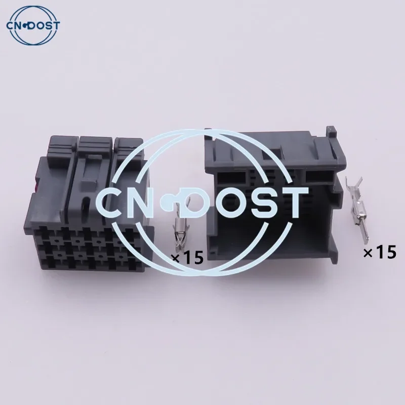 1 Set 15 Pin 1-967623-6 1-967628 Grey Auto Cable Socket AC Assembly Car Plug Parts Automotive Connector 1-967628-6