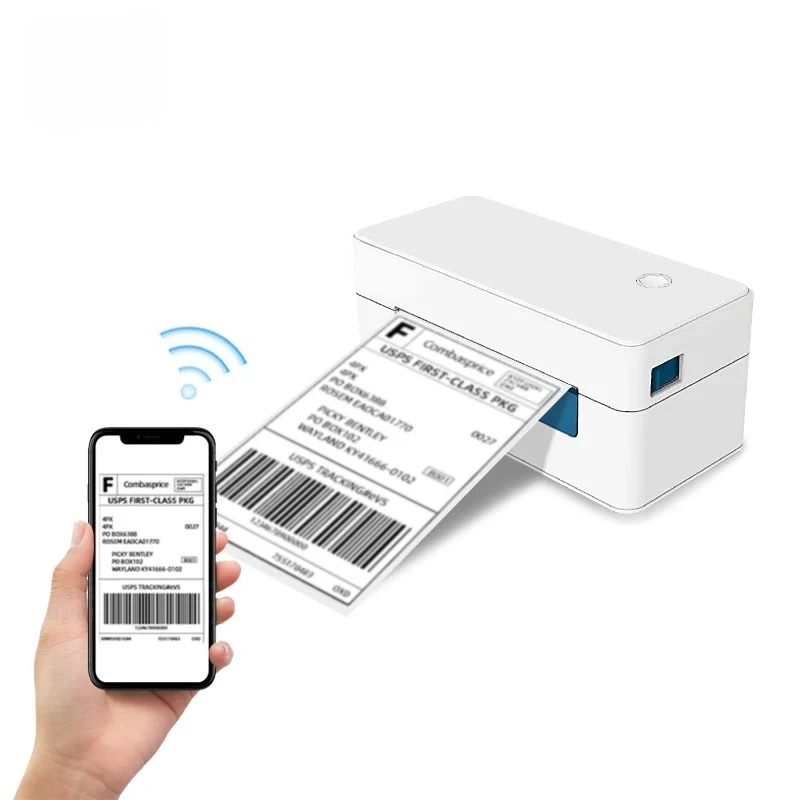 

Winpal Desktop Shipping Label Printer 4x6 Inch 203Dpi USB Thermal Maker for Express Warehouse High Speed 110mm