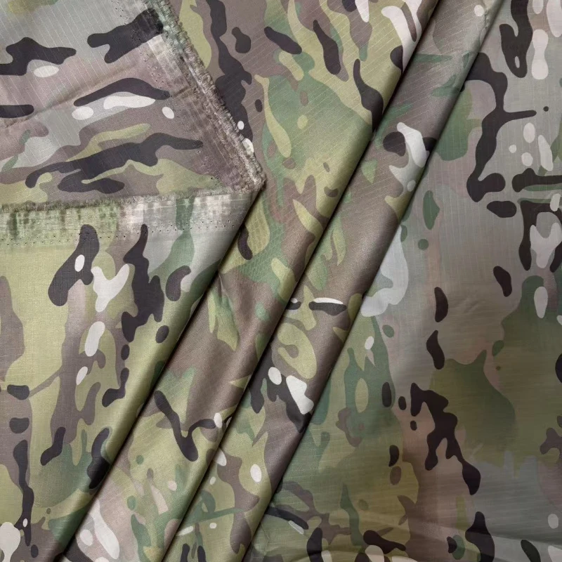 210T Polyester Plaid Fabric MC Camo Polyester Taffeta Ultra-Thin Wear-Resistant Waterproof PU Canopy Umbrella Fabric Nylon Cloth