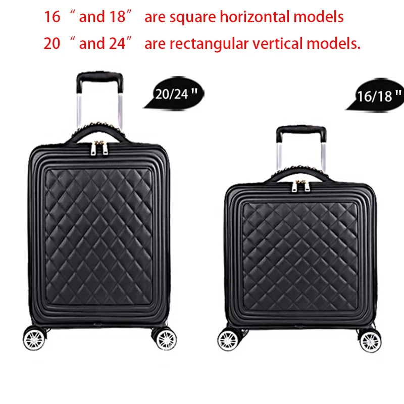 Hoge Kwaliteit Koffer Lederen Case Trolley Bagage 16 "18" Koffer Trip Cabin Reiskoffers 20/24 Inch Bagage Set