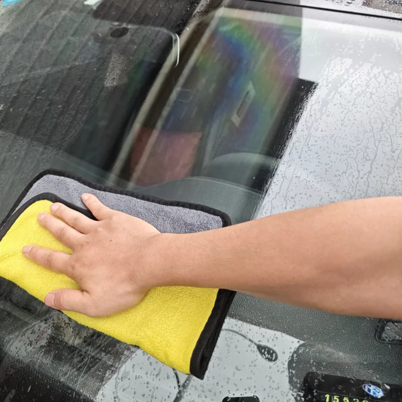

3/5Pcs Car Wash Microfiber Towel 30x30/60CM Car Cleaning Drying Cloth Hemming Car Care Cloth Detailing Car Wash Towel