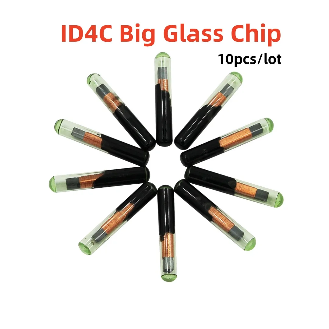 

10PCS/LOT ID4C Big Glass Chip ID 4C Car Key Chip for Ford for Toyota for Mazda