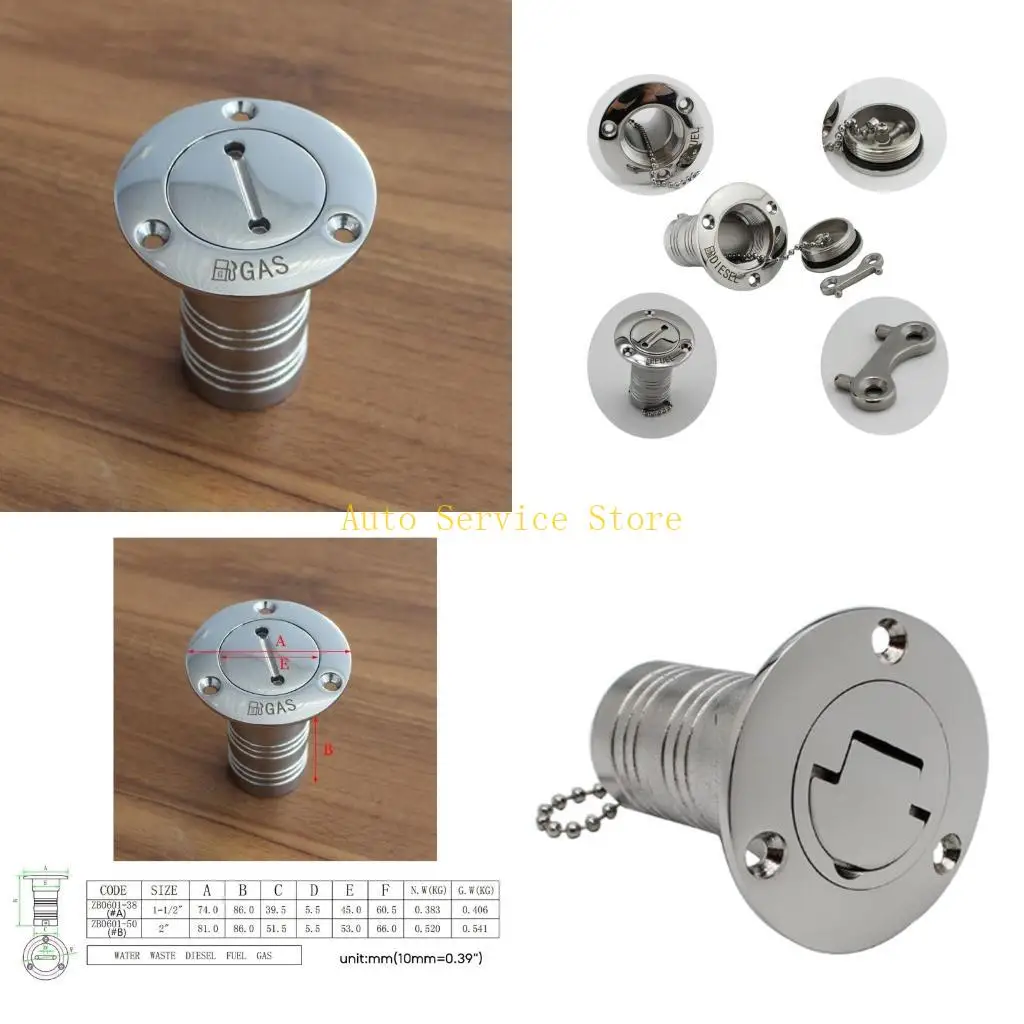 462A Deck Filler Caps Steel Deck Filler Gas Diesels Waste Water Marine