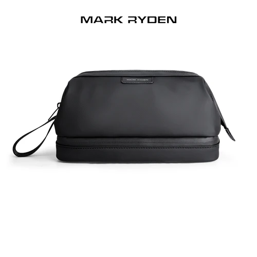 MARK RYDEN Bolsa organizadora de viaje para hombre, bolsa de aseo y lavado, almacenamiento duradero para elementos básicos de cuidado personal