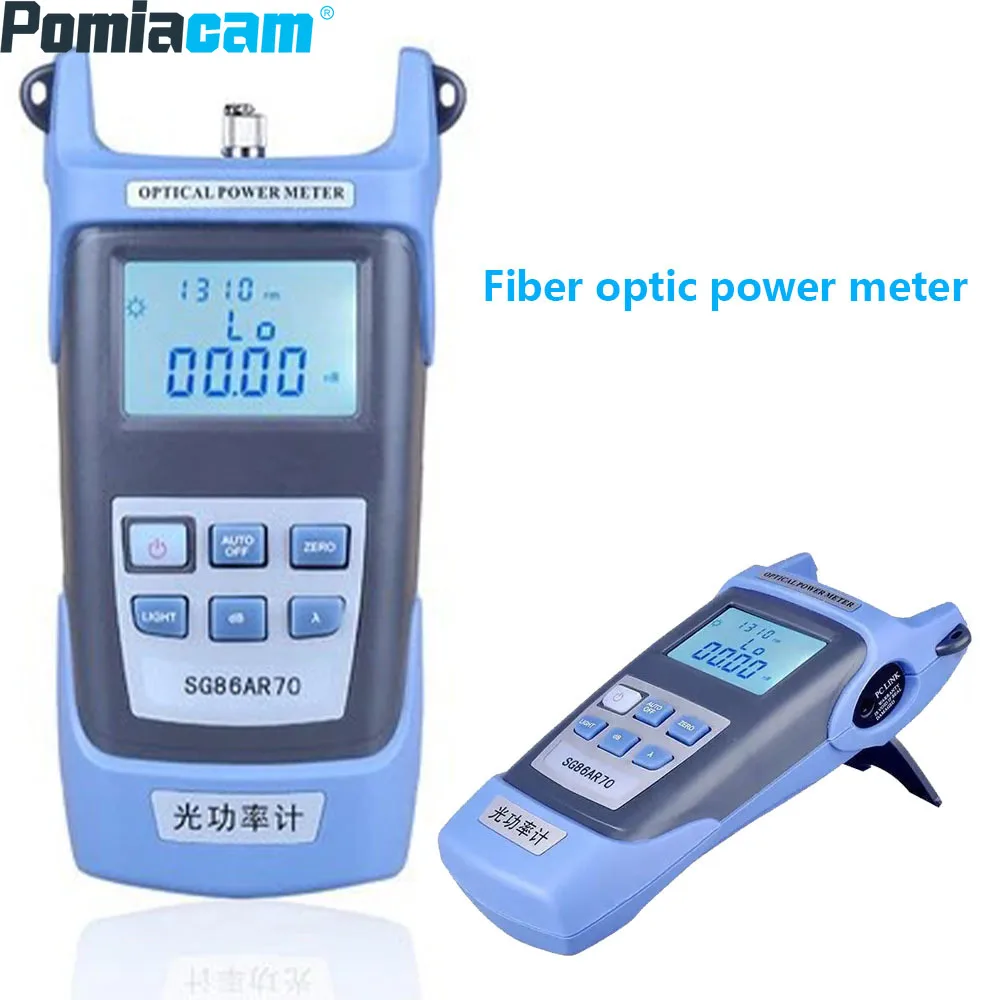 

Fiber Optic Power Meter Equipment Wavelength 800-1700nm Fiber Optic Test Tool Handheld Fiber Optic Power Meter