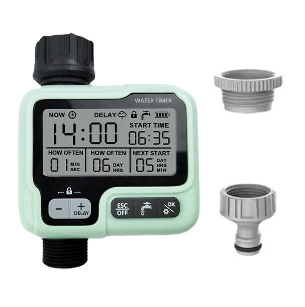 Sprinkler Timer Programmable Water Timer with Rain Delay/Manual/Child Lock Automatic Irrigation System Hose Timer for Garden