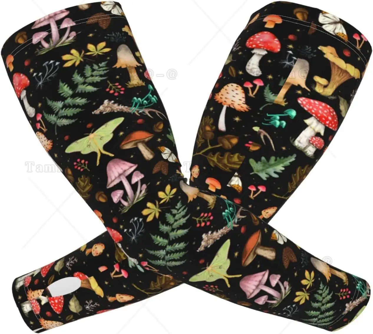 Magic Butterflies  Arm Sleeves for Men Women Sunscreen Arm Cover with Thumb Holes for Gardening Outdoors