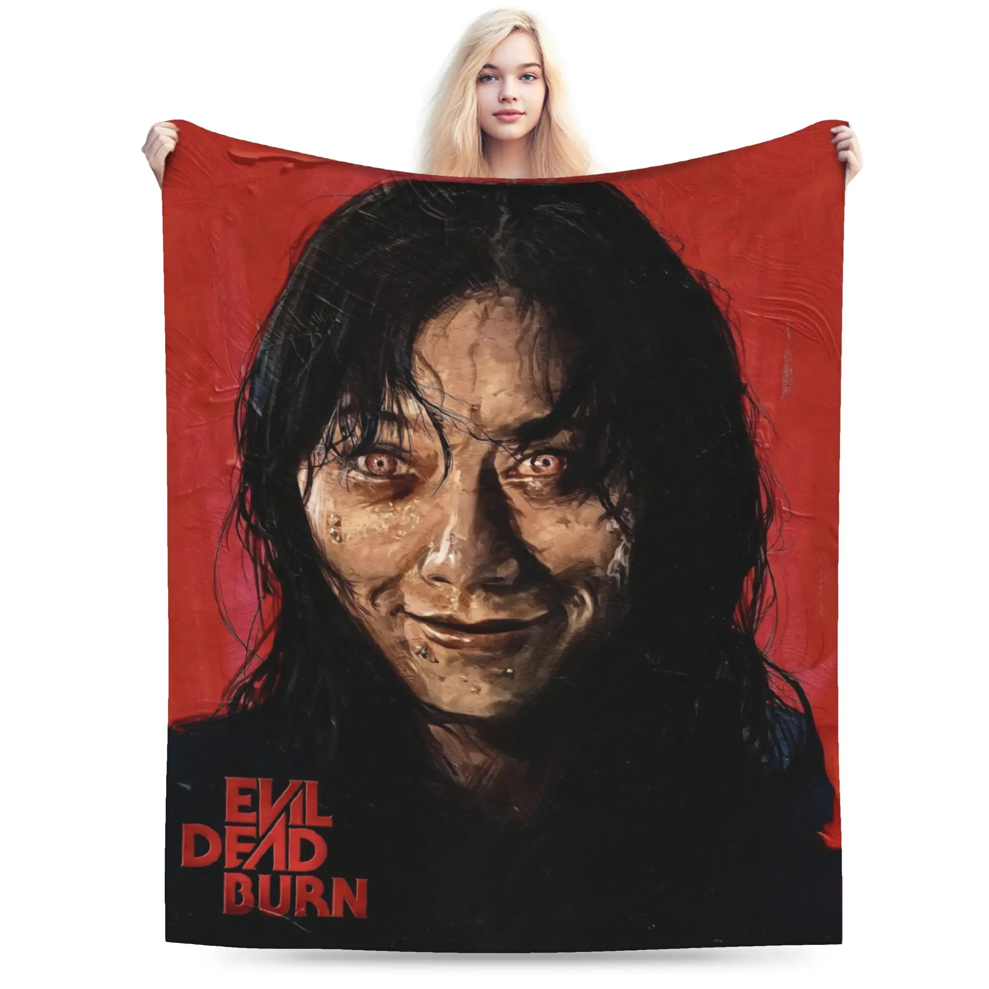 Evil Dead Burn Blanket Super Soft Cozy  Throw Blankets for Sofa 50x60 Inch Multiple Sizes Rug Piece