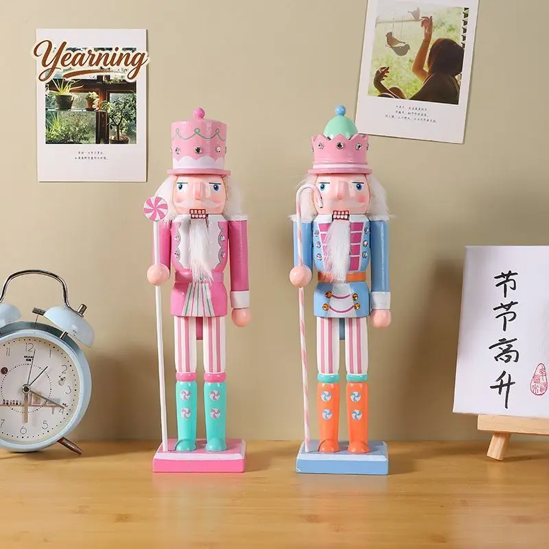 

Nordic Nutcracker Wooden Soldier Ornament for Bedroom Living Room Entryway Window Display Prop Table Decor