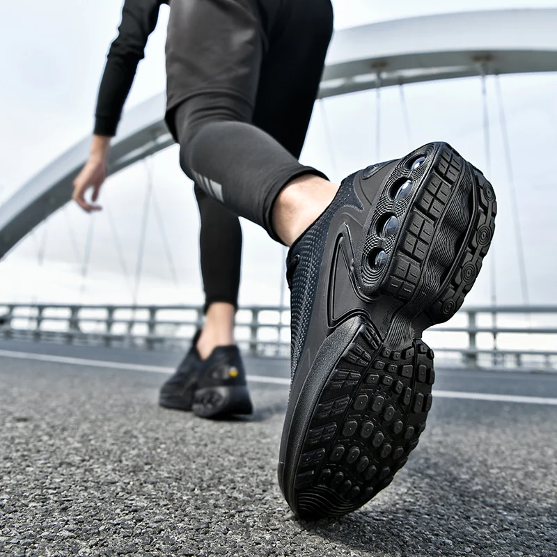 جديد الرجال احذية الجري 2025 موضة وسادة هوائية أحذية رياضية رجالية تنفس شبكة حذاء كاجوال للجنسين أحذية تنس 37-46 الحجم