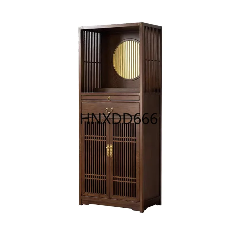

New Chinese-style solid wood casket entrance offering platform