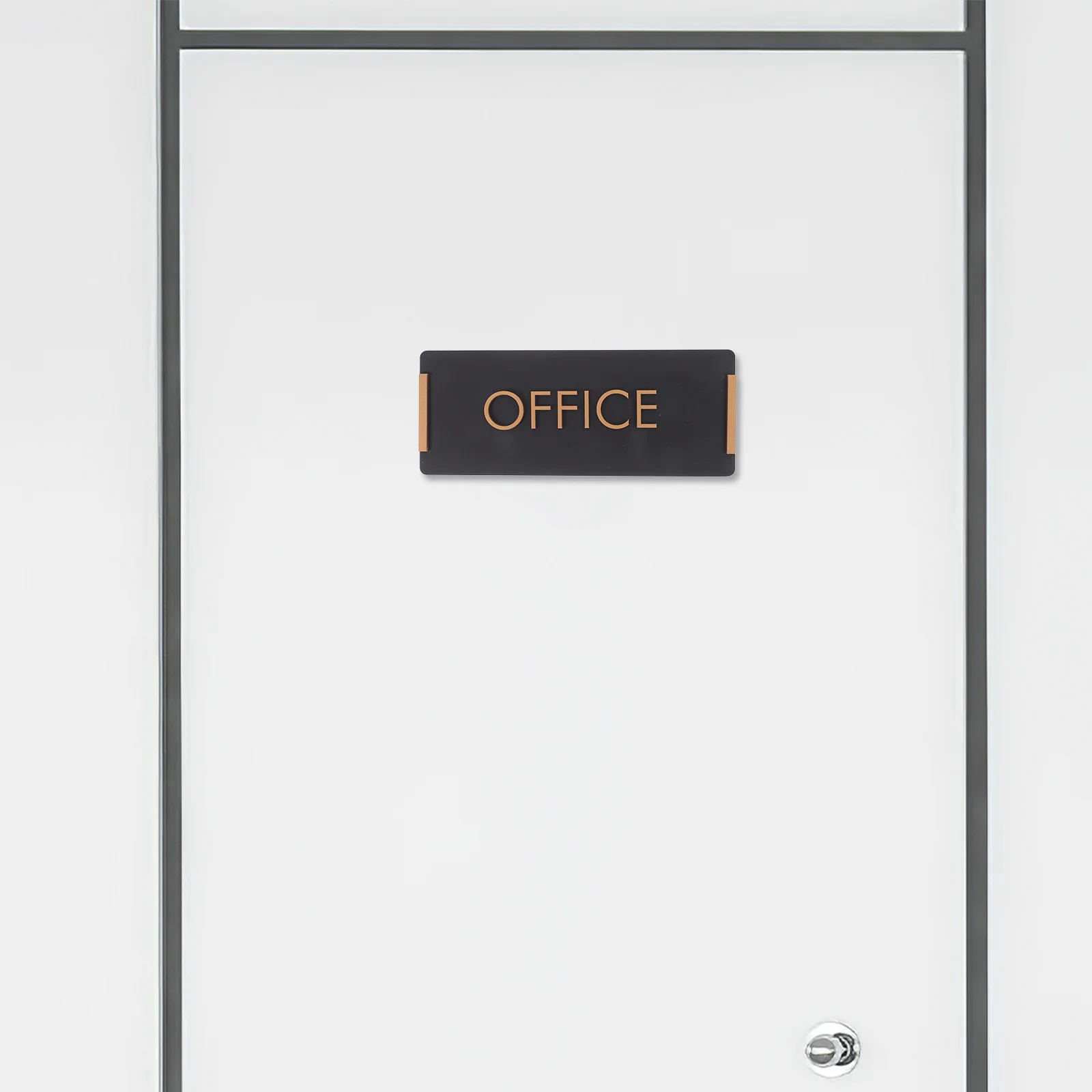 

Acrylic Office Door Sign Self-Adhesive Wall-Mounted Name Plate Modern Office Sign Sticker for Business Window Home Decor