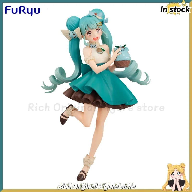 【在庫あり】オリジナルフリュー-exc∞d-クリエイティブフィギュア-スイートスイーツシリーズ-ピアプロ-初音ミク-ミントチョコレート-アニメフィギュア-モデル玩具