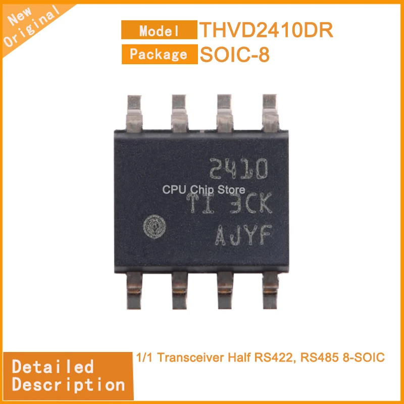 10Pcs/Lot  New Original  THVD2410DR  THVD2410 1/1 Transceiver Half RS422, RS485 8-SOIC