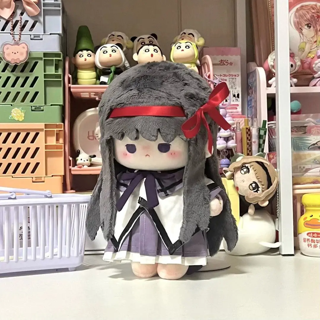 محشوة أفخم Puella Magi Madoka Magica Madoka Kaname 20 سنتيمتر دمية القطن Homura Akemi ساكورا كينوموتو هدايا للبالغين والأطفال