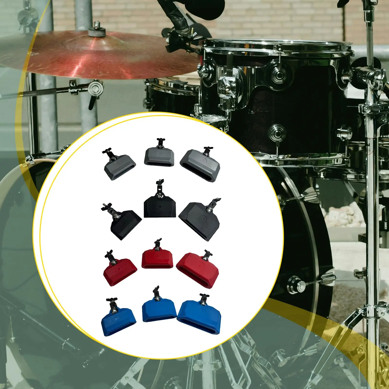 Bloque de percusión musical Durabilidad Práctico campana de vaca Premium Fácil de usar, Bloques de ritmo Bloque de atascos, Instrumento de percusión