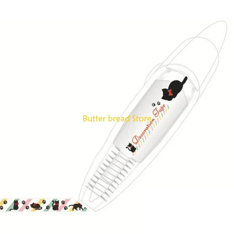W89C Lace Correction Tape Retractable Scrapbooking Tape Sticker for Card Making Notebook Journal Planner Photo Album Calendar