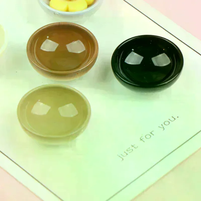 10pc Miniature Bowl Dish Round 1/12 Scale Doll House Kitchen Dinning Accessory For Kids Creative Play