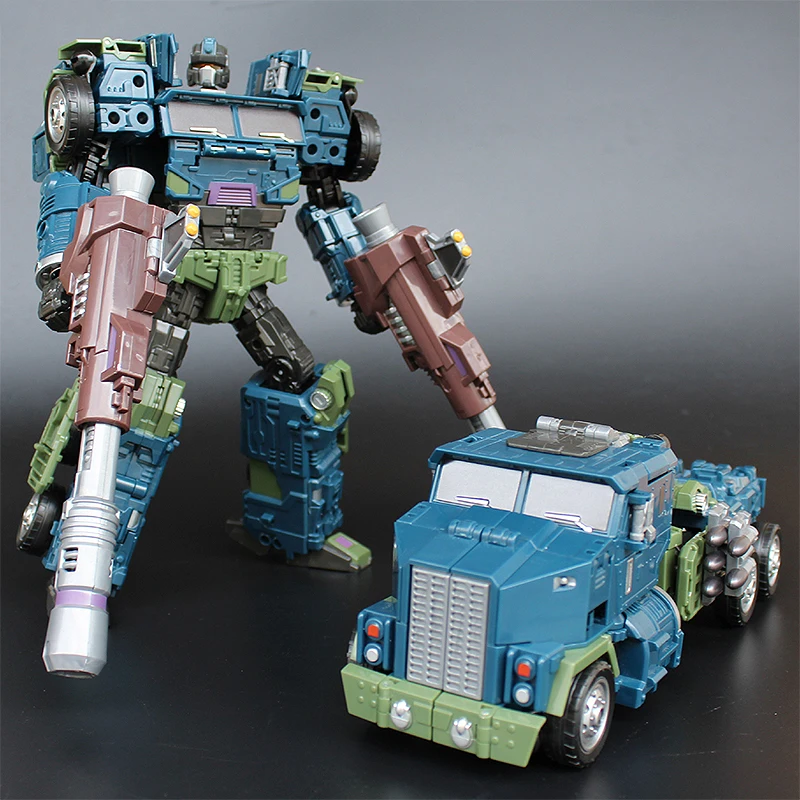 Bruticus Transformation Cool Anime  5 in 1 Action Figure Robot Car Military Tank Model Toys Gifts Onslaugh Oversize 43CM