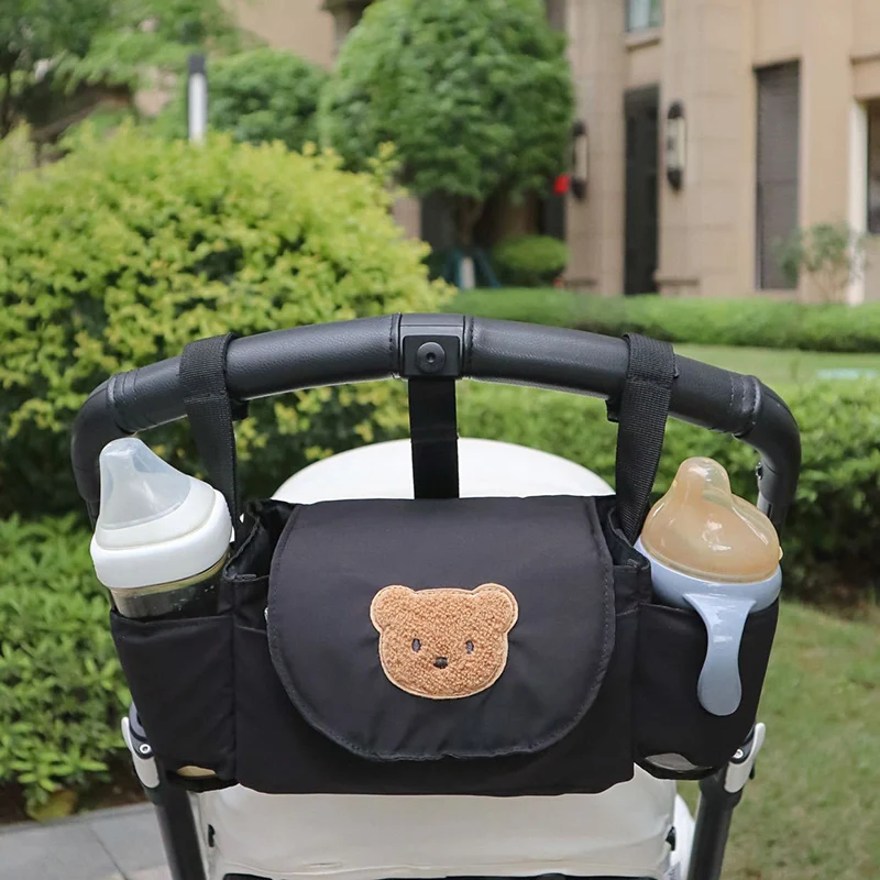 Baby Diaper Bag Universal Buggy Baby Pram Organizer Bottle Cup Holder Baby Stroller Bag Accessory Nappy Storage Bag Mummy Bag