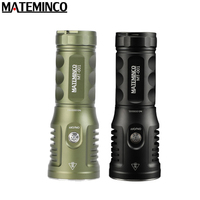 MATEMINCO MT001 Powerful LED Flashlight 6800 Lumen Beam Distance 3065 meter Type-C Charging Stepless Dimming Torch 46950 Battery