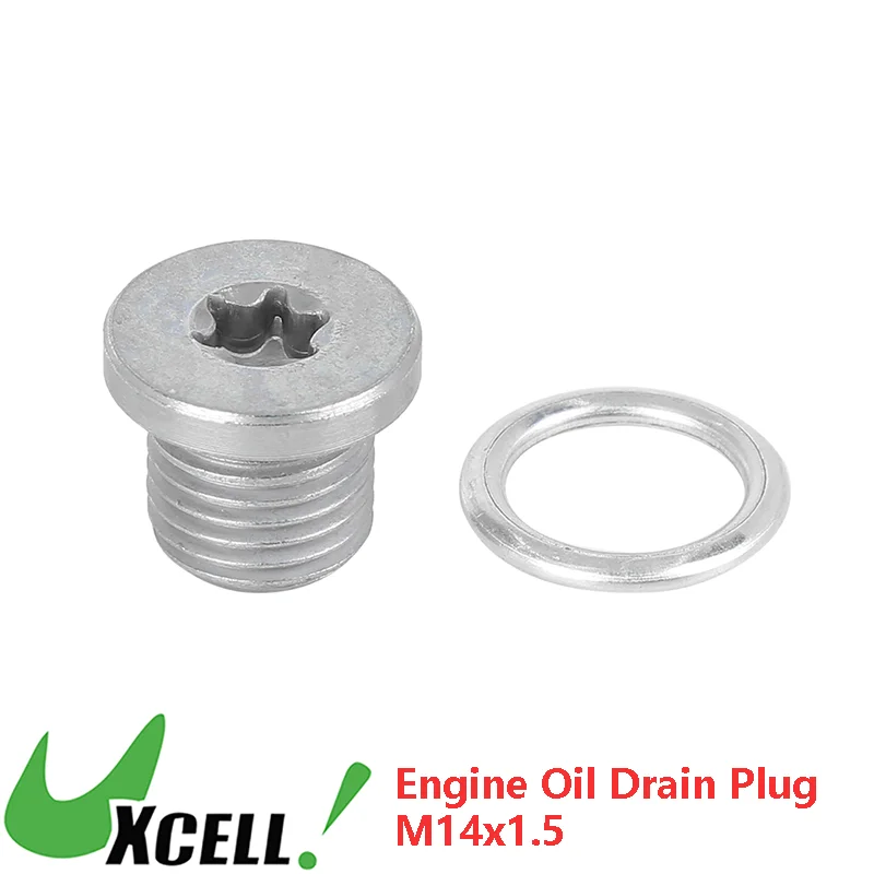 

UXCELL M14x1.5mm Car Engine Oil Pan Drain Plug with Gasket Kit for VW Magotan Sagitar Bora Golf 6 Passat Tiguan Lavida Polo