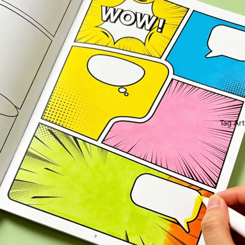 A Blank Manga Storybook, Original Hand Drawn Manga Story Creation Book, Anime Drawing Exercise Book, Suit For Artistic Creation