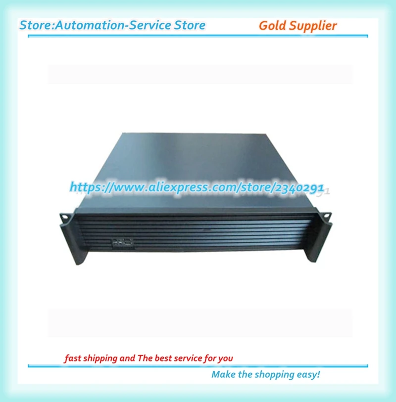 2U Industrial Industrial Equipment Firewall Frame Type Aluminum Panel Chassis Instrument 2U350L ATX PC Power Supply