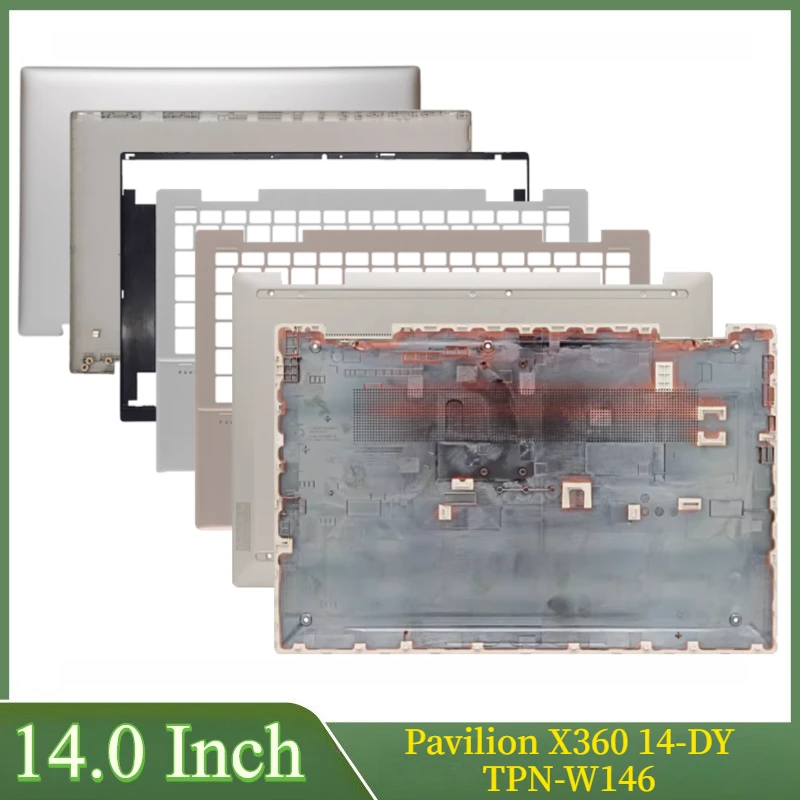 

14 "Новинка для ноутбука Pavilion X360 14-DY TPN-W146, задняя крышка с ЖК-дисплеем, передняя панель, верхняя часть упора для рук, нижняя часть корпуса M45000-001/M45017-001