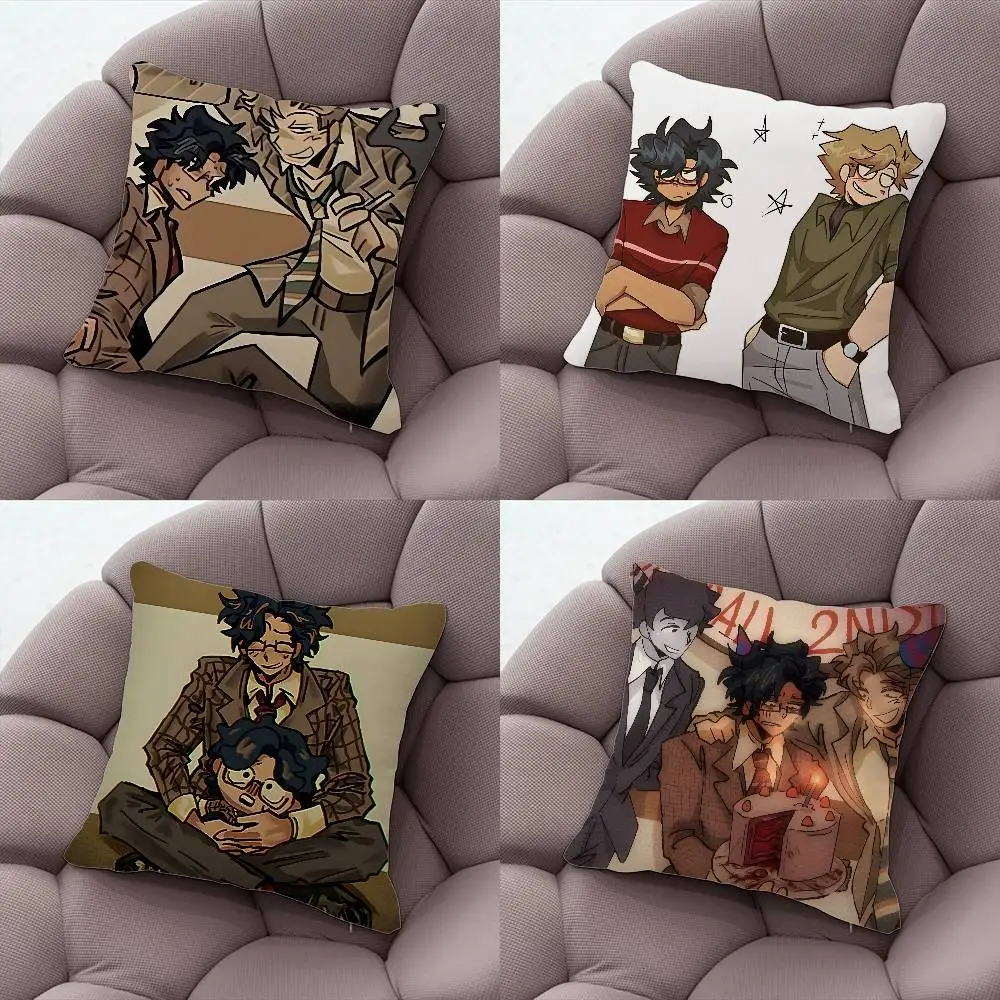 

Protagonist Coworker E-Elevator Hitch Pillow Case Short Plush With Invisible Zipper Dustproof Sofa Cushion Cover For Home Decor