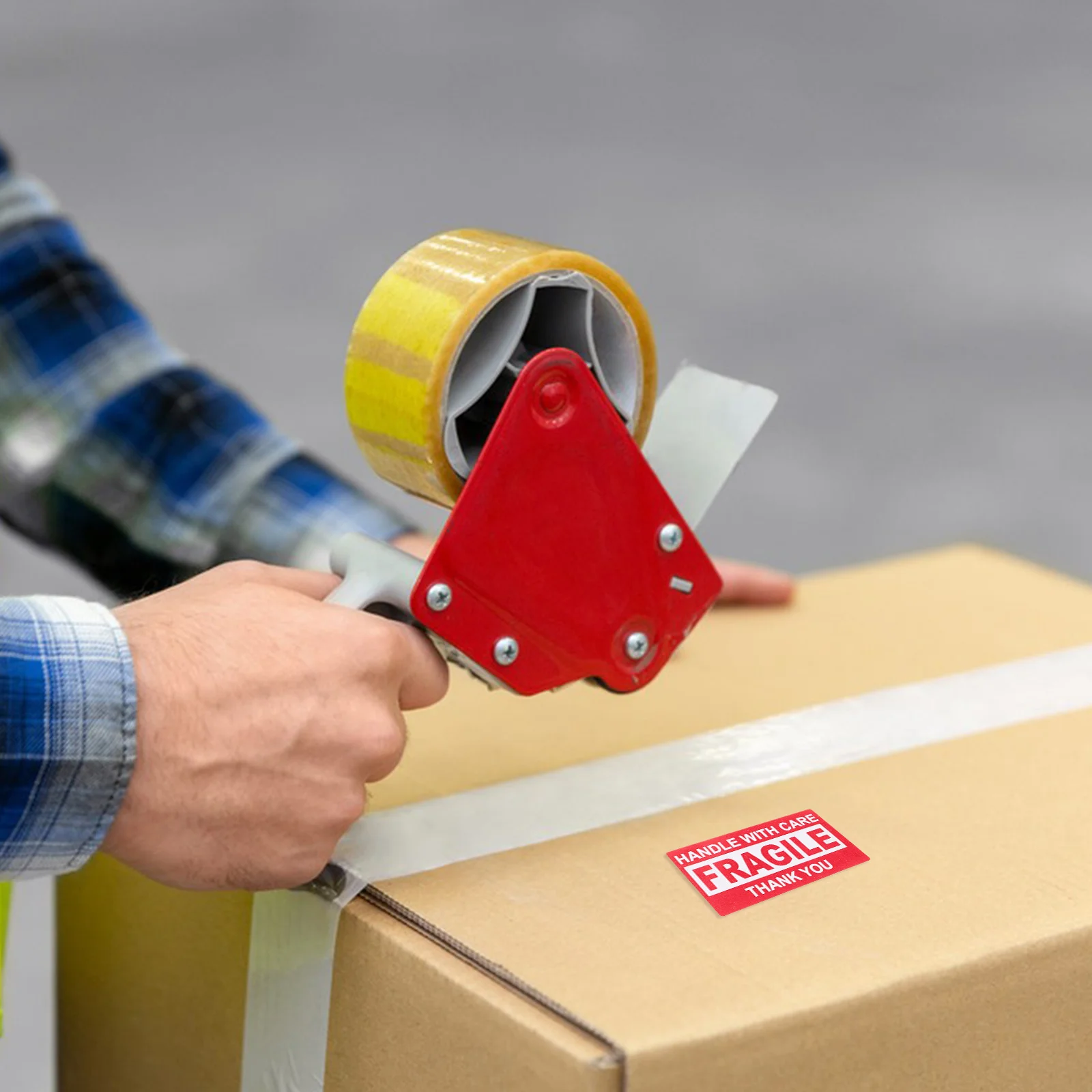 

3 Rolls Fragile Stickers Long-Lasting Adhesive Labels for Shipping Moving Handling Care Protection Fragile Stickers