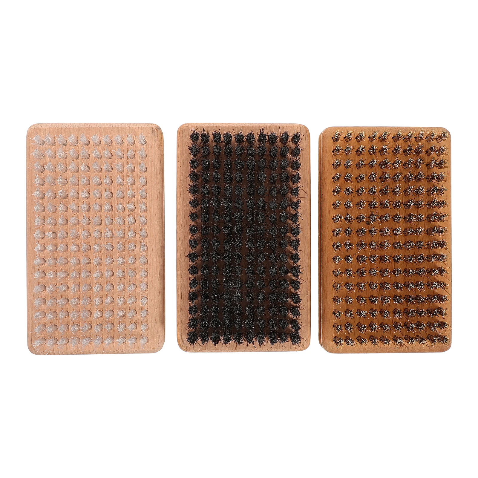 

3pcs Ski Board Care Brush Copper Wire Nylon Horsehair Manual Waxing Tool for Snowboarding Gear Cleaner Skis Accessories