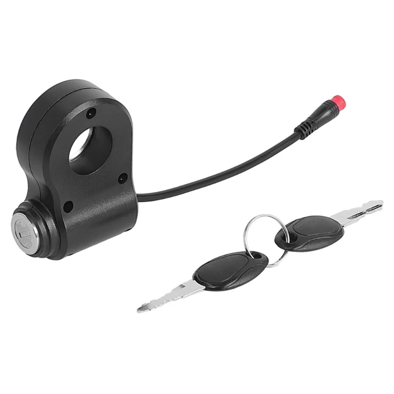 Keyed Ignition Lock Suitable For Kukirin Electric Scooters 2Pin Power Throttle Accelerator Button ABS Metal Construction