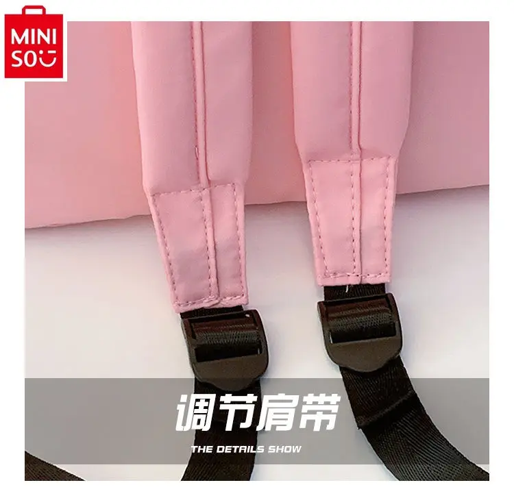 MINISO 2024 модный новый мультипликационный рюкзак для кукол Kuromi большой вместимости для женщин Многофункциональный рюкзак для хранения кукол