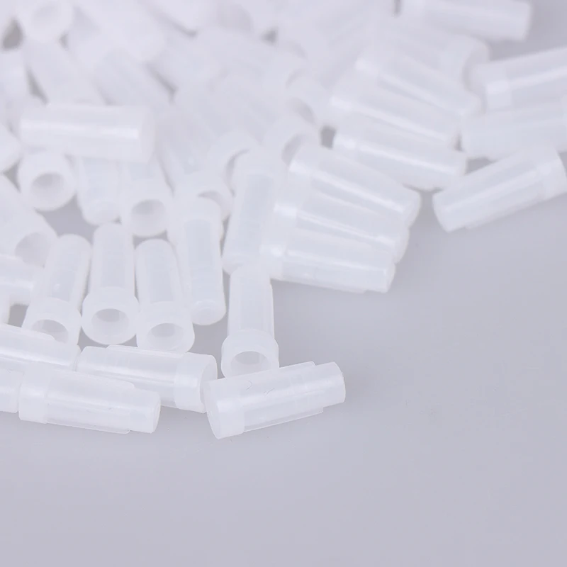 100Pcs Syringe Head Cap Syringe Dispenser Dispensing Needle Sealing Plug Syringe Cap Combination