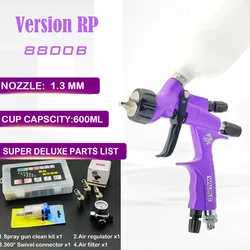 2023 DRAGON PAINT GUN RP Spray Gun Car Painting Gun 1.3mm With Mixing Cup No-Clean Tank For Car Painting