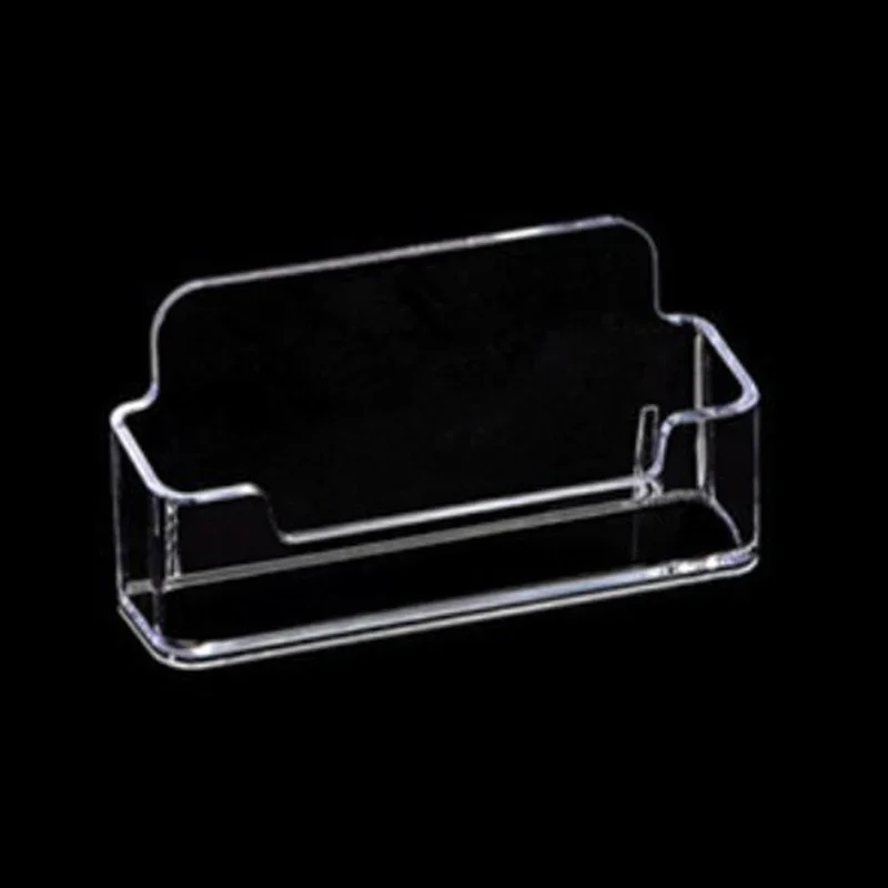 Acrylic Transparent Desktop Business Card Holder Place Card Holder Shelf Box