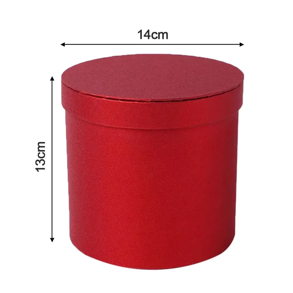 Flower Box Round Cardboard Gift Boxes Wedding Party Rose Flower Packaging Decoration Valentine\'s Day Gifts Supplies