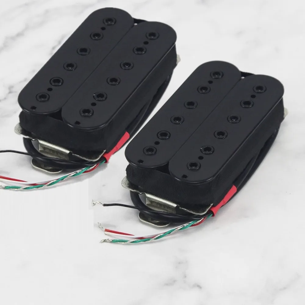 

Звукосниматель Alnico 5 Humbucker для электрогитары, черный, для установки на гриф/мост, на выбор, для гитарных запчастей и аксессуаров