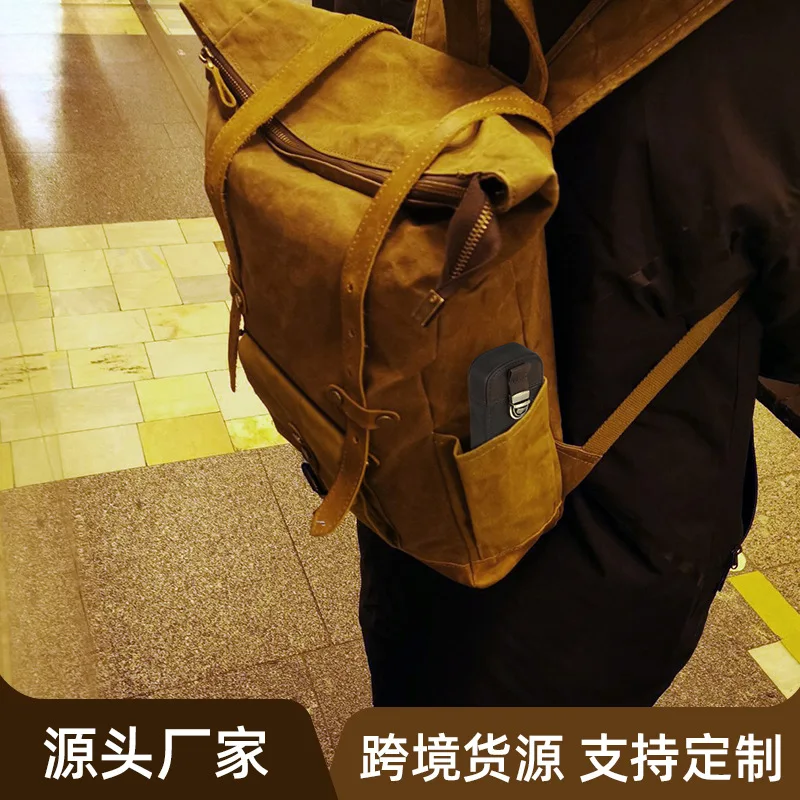 حافظة أقلام جلدية من ريترو وايلد هورس - مصنوعة يدويًا مع آلية قفل، صندوق تخزين أقلام السفر المكتبي من نوع الدرج #3