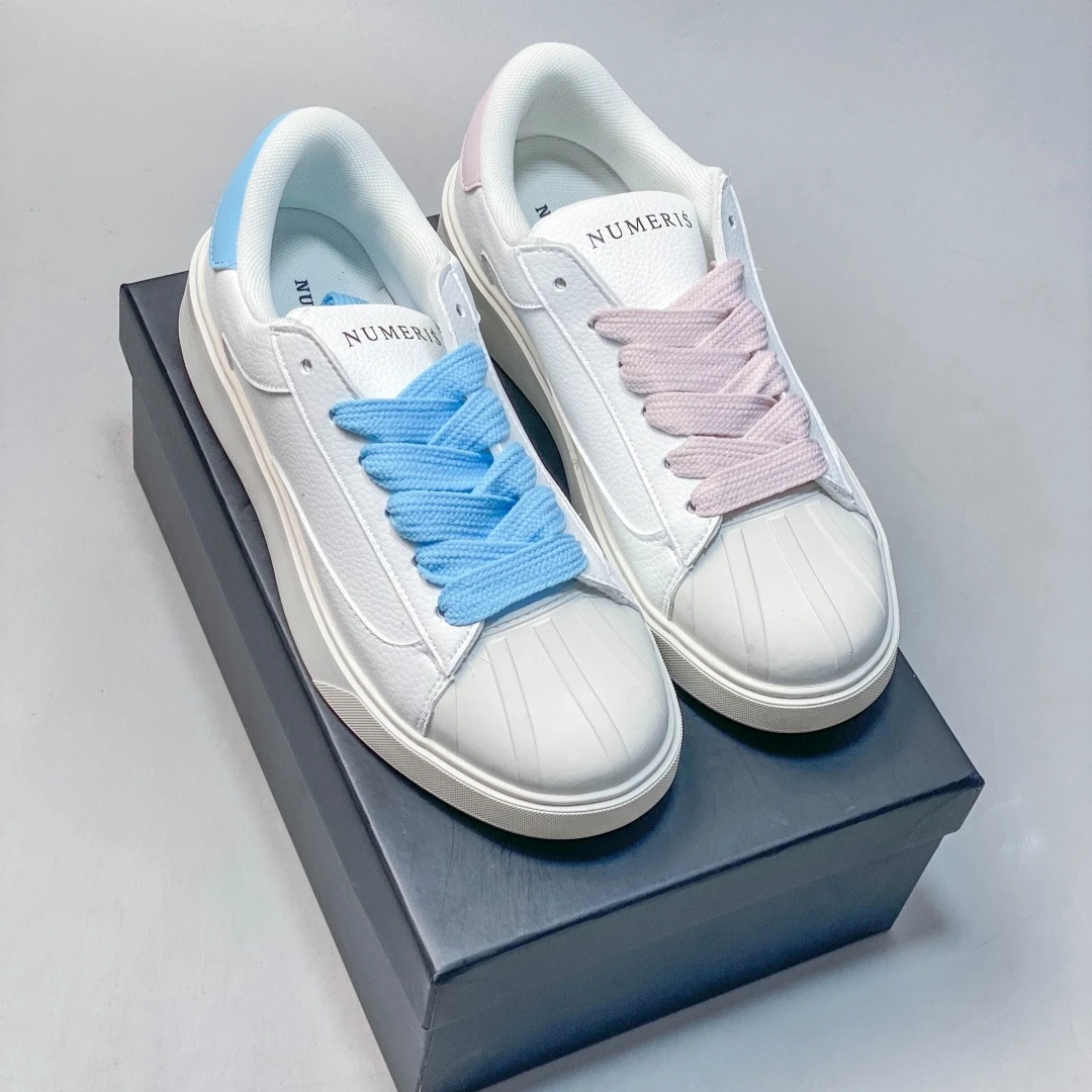 Hot-selling Shell-toe Platform Casual Sneakers Unisex Skateboard Shoes Color-blocked Casual Lace-up Low-top Fashion Sneakers