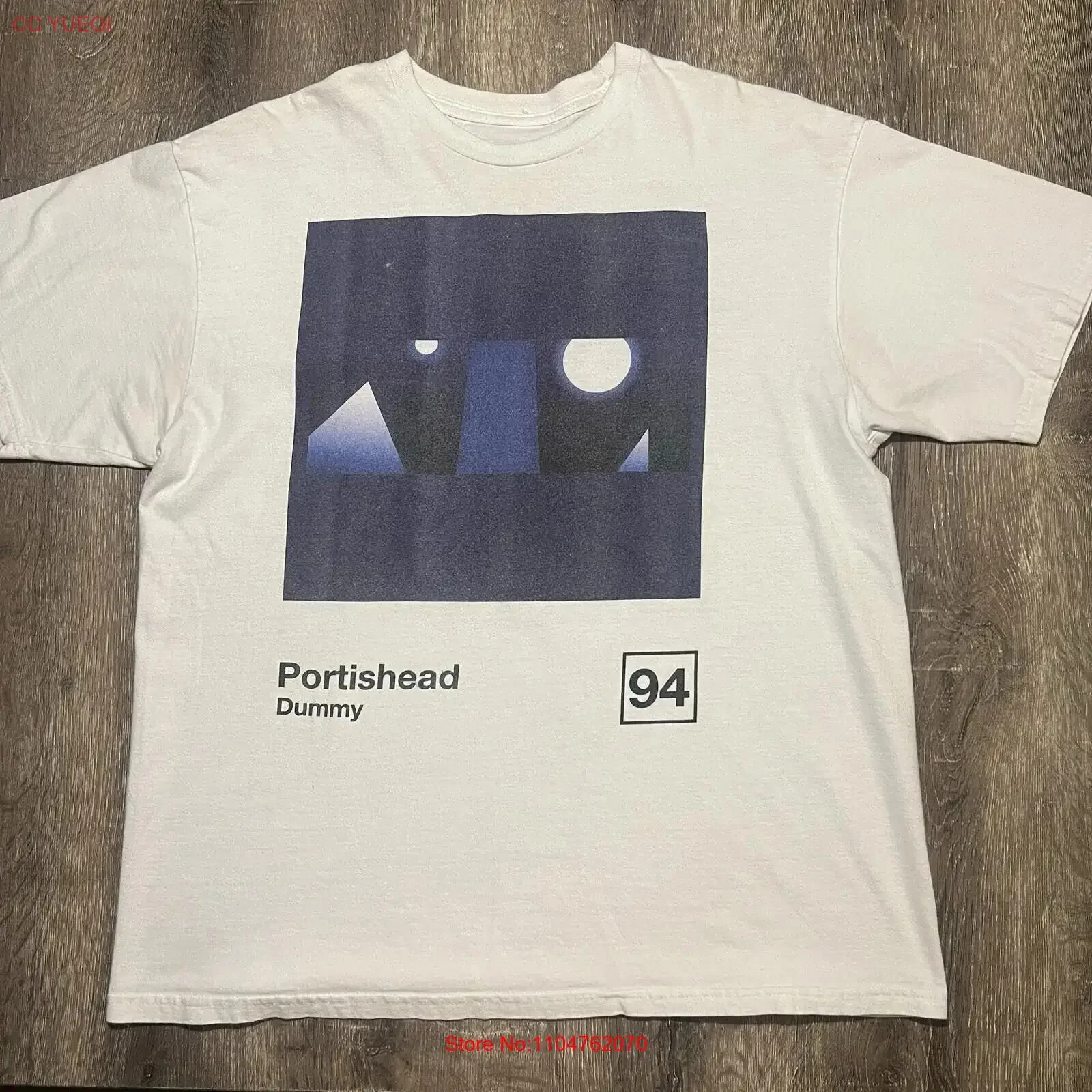 Portishead Dummy Tour short sleeve White Color T Shirt S 5XL vintage Washed streetwear homme designer clothes graphic Unisex