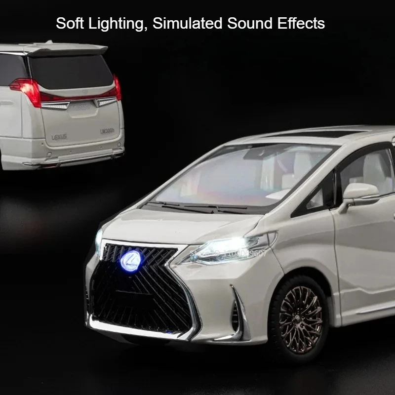 1:18 Große Größe LM300 LC300 Modell Spielzeugauto Legierung Diecast Sound Licht Zurückziehen Stoßdämpfung Exquisite Innen Auto Dekoration